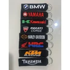 Chaveiro moto motociclismo bordado