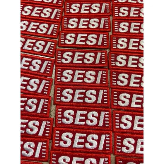 Kit Patch SESI bordado uniforme 14 unidades COM TERMOCOLANTE