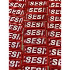 Kit Patch SESI bordado uniforme 14 unidades COM TERMOCOLANTE