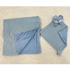 MANTA PARA BEBÊ  DE SOFT  PLUSH BOLINHA MACIO E ANTIALERGICO + NANINHA PARA BEBÊ P SOFT PLUSH  ANTIALERGICO