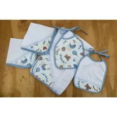 Kit de Fralda de Bebê + Babador Impermeável
