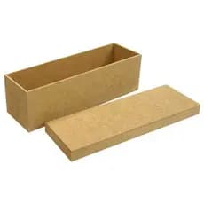 Caixa Porta Vinho Unitário Tampa Lisa MDF cru medidas 34x10x10.