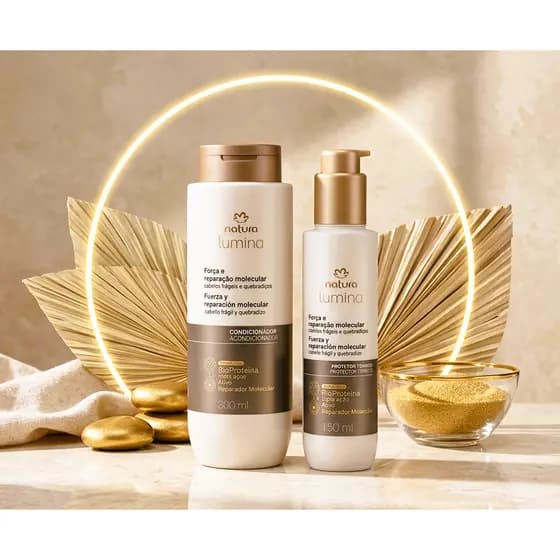 Reparação Molecular Lumina Natura - Protetor Térmico e Condicionador