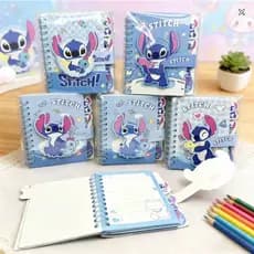 Mini Agenda Stitch com Fecho Velcro e Divisorias