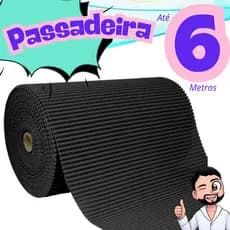 Passadeira Emborrachada Antiderrapante Soft 43cm De Largura Tapete por Metro Cozinha Banheiro Lanvan