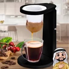 Mini Coador De Café Individual Com Suporte E Filtro De Pano 19cm Portátil Reutilizável