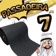 Tapete Passadeira Emborrachada Antiderrapante Soft 43cm Largura Tapete Metro Cozinha Banheiro confor