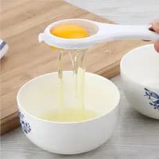 Separador de Gema Clara de Ovo Utensílio De Cozinha Fácil Filtro Separador no Preparo de bolo Pascoa