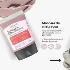 Máscara Facial Iluminadora e Revitalizante c/ Argila Rosa 130g Labotrat