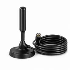 Antena Digital Para TV HDTV 4K Interna E Externa 5m Cabo Base Magnética Capta +30 Canais Abertos