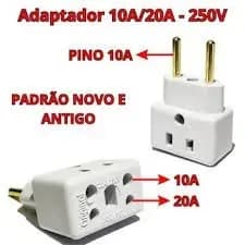 Adaptador Tomada Benjamin Bob Esponja Aceita Plug Padrão Novo e Antigo 10A e 20A