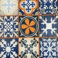 papel de parede para Cozinha azulejo autoadesivo português 10m×45cm