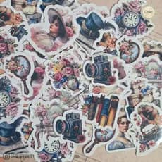 Adesivos Scrapbook estilo vintage Journal/Penpal/Decoração/Colagem 36 Pçs