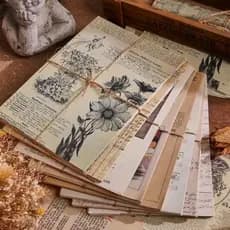Papéis Vintage para scrapbook Colagem Journal Planner Diário Penpal 40 folhas a6
