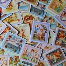 Adesivos Vintage Selos para Dia Dos Namorados Scrapbook Colagem Journal/Penpal/ Planner 44 pçs