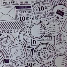 Adesivos stickers Carimbos postais para Scrapbook Colagem/Diário/Journal/Penpal/Decoração/ 40 pçs
