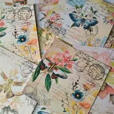 Papéis para scrapbook Vintage Moths Colagem Journal/ planner/ Diário Colagem Penpal Agenda 20  peças