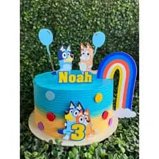 TOPO DE BOLO BLUEY – Personalizado com Nome e Idade – Festa Infantil