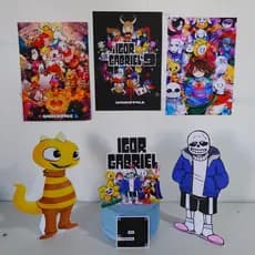 Kit só um bolinho Undertale. – Personalizado – Decoração para Festa