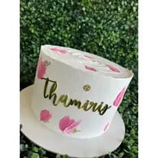 NOME DOURADO OU PRATA PARA FRENTE DO BOLO – Personalizado – Decoração para Festa
