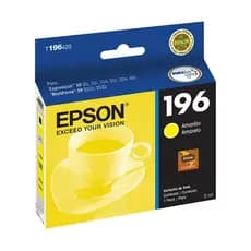 Cartucho de Tinta Epson 196 Amarelo Original 4ml T196420 BR