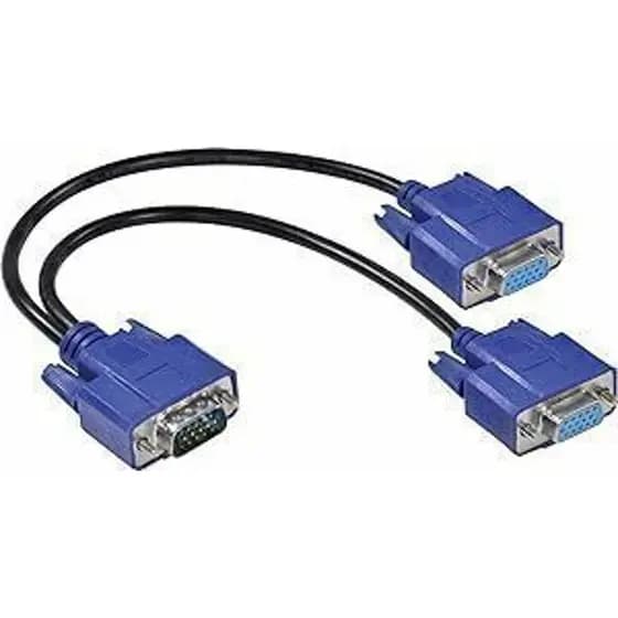 CABO Y VGA MACHO X 2 VGA FEMEA 15 PINOS AVY-1M2F - 5514 IT-BLUE