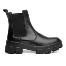 Bota Chelsea Bota Coturno Chelsea Bota Tratorada Coturno feminino  Inverno Bota Estilosa Tendência