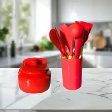 kit Saleiro de porcelana premium e kit de utensílios de cozinha com 12 peças