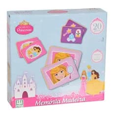 Jogo Da Memoria Princesas - 20 pecas em Madeira - Nig