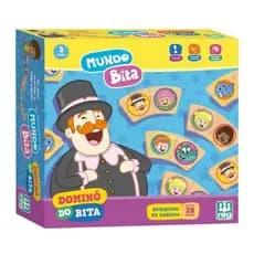 Domino do Mundo Bita C/ 28 Pecas - Madeira - Nig