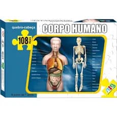 Quebra Cabeca - Corpo Humano - C/ 108 Pecas - Nig