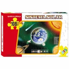 Quebra Cabeca Sistema Solar - C/ 108 Pecas - Nig