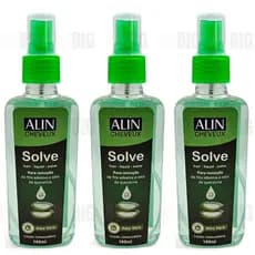 3 Alin Solve Removedor Profissional De Cola De Queratina E Prótese Capilar Original 140ml