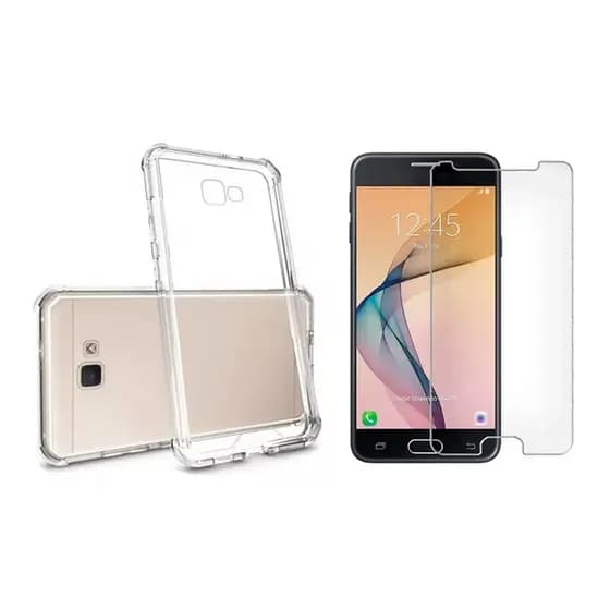 Capinha Antichoque + Película de Vidro Para Samsung J5 Prime