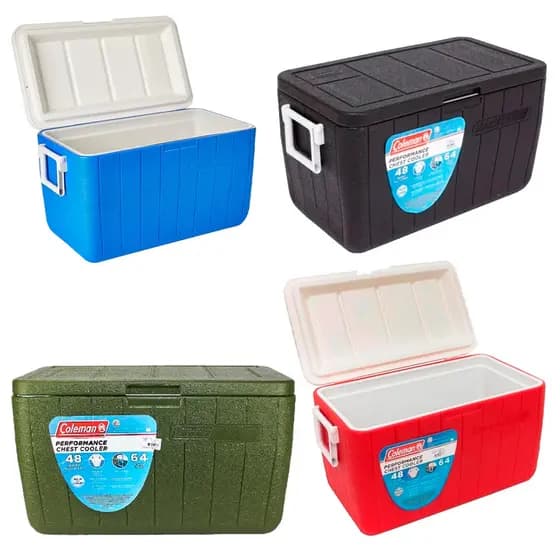Caixa Térmica Coleman Cooler Multiuso Isolamento Térmico com Alça 48 QT 45,4L