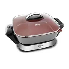 Panela Elétrica Arroz Philco Redstone 4L PPE04 1200w Tampa Vidro Temperado