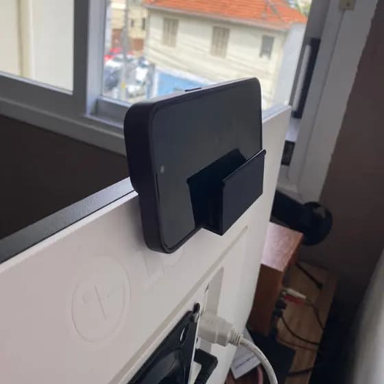 Suporte Horizontal No monitor para Câmera de Continuidade Use seu Telefone como WebCam