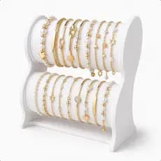 Expositor De Pulseiras Relógios Suporte Organizador 2 Niveis