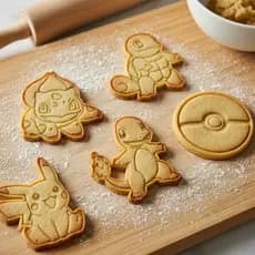 Cortador de biscoito  Biscuit Carimbos Pokémon 5 peças para corte e carimbo para confeitaria