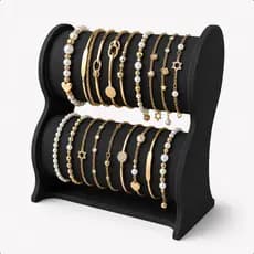 Expositor Relógios Suporte Pulseiras Organizador 2 Niveis