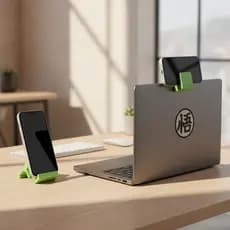 Suporte 2 em 1 Dobravel Iphone e Mac Book use com Camera de Continuidade Iphone 13 14 15 16 e 17