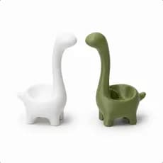 Kit 2 Porta Anéis Aliança Mini Dinossauro Organizador Joias
