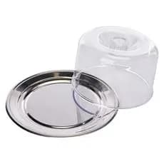 Conjunto Vitrine Para Queijo Minas/Ricota Petúnia em Inox 1530/100 Brinox