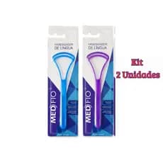 Limpador De Língua Kit 2 Unidades Raspador Higiene Bucal