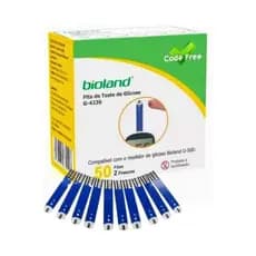Fita Tira Teste De Glicose Glicemia G-423s Bioland C / 50 Unidades