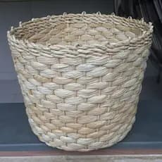 Porta Vaso Palha de Milho Suporta Arvore de Natal (Cesto de lixo palha de milho) cesto organizador barato