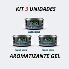 Kit 1/2/3 x Cheirinho Para Carro Automotivos Gel KN 60G Para Carro Aroma Carro Novo Órbi - KN