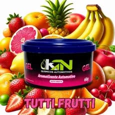 Cheirinho para Carro Tutti frutti aroma em Gel 60g para  caro novo/utilitários/caminhão Aromatizante KN