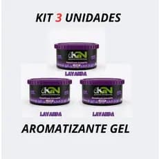 Kit 3  Cheirinho Lavanda Automotivo em Gel 60g Para Carro Perfume Auto Kn