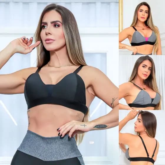 Top Feminino Fitness com Alças Reguláveis e Bojo Removível para Academia e Treinos - Entrega Rápida